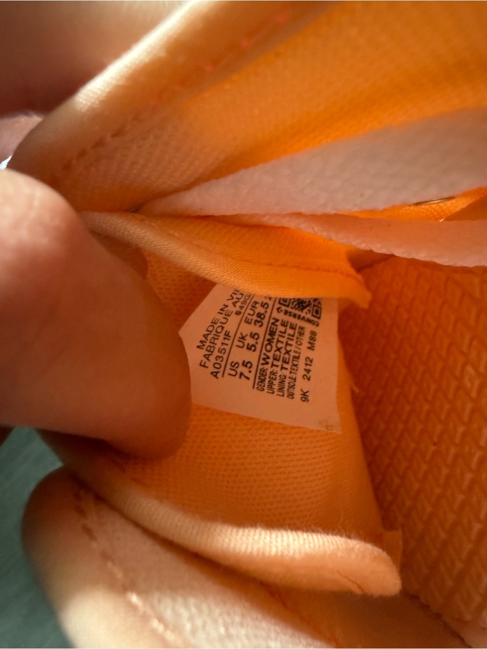 Peach Canvas Women's Converse - Picture 3 of 6